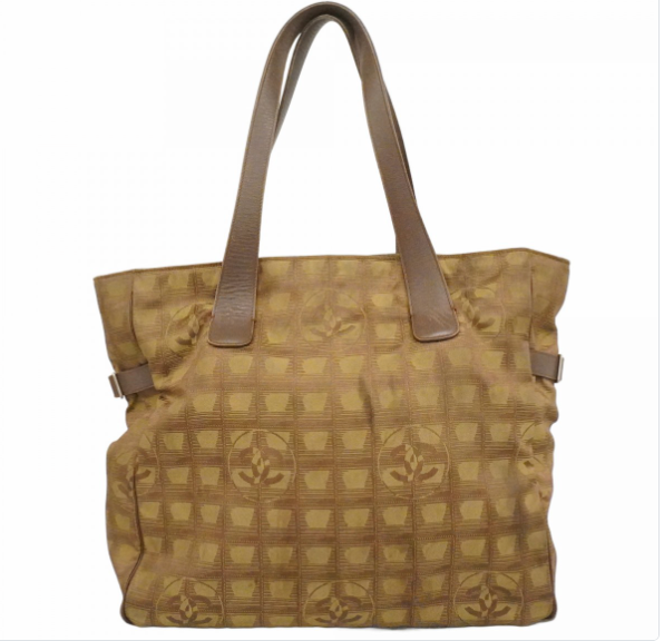 Sac cabas Chanel New Travel Line nylon kaki