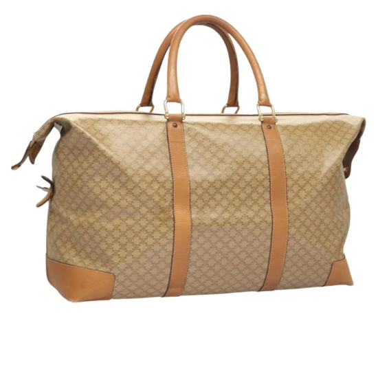 Sac Celine Vintage 90's Macadam CANVAS 48h PVC BEIGE