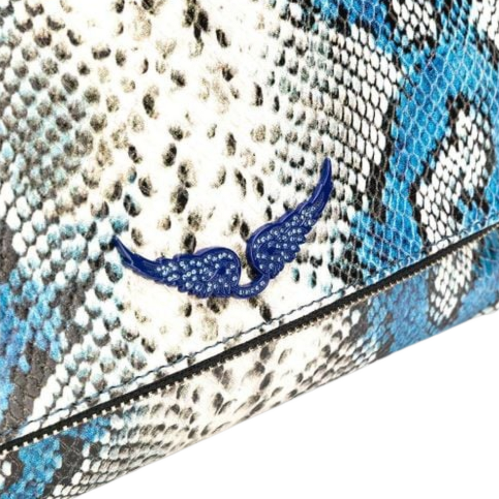 Sac Zadig et Voltaire Painted Wild bleu