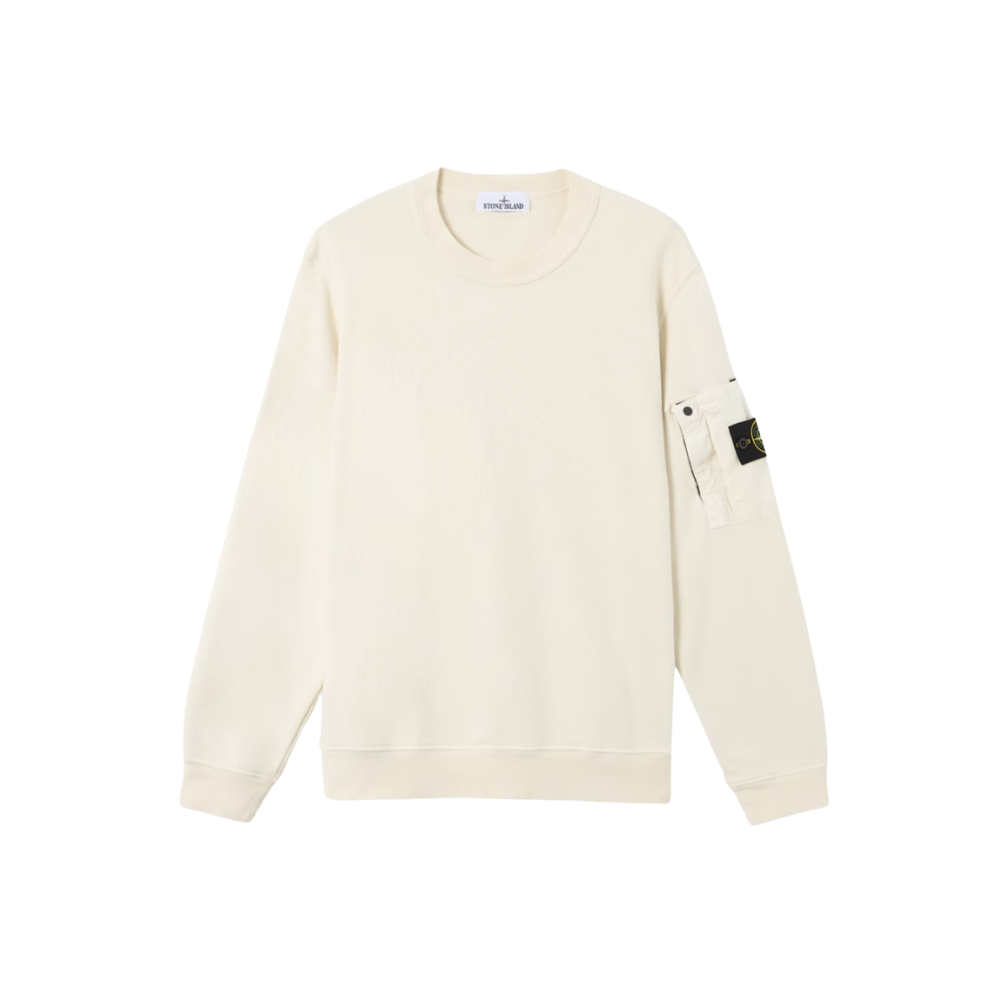 Stone Island Pull Crewneck Blanc