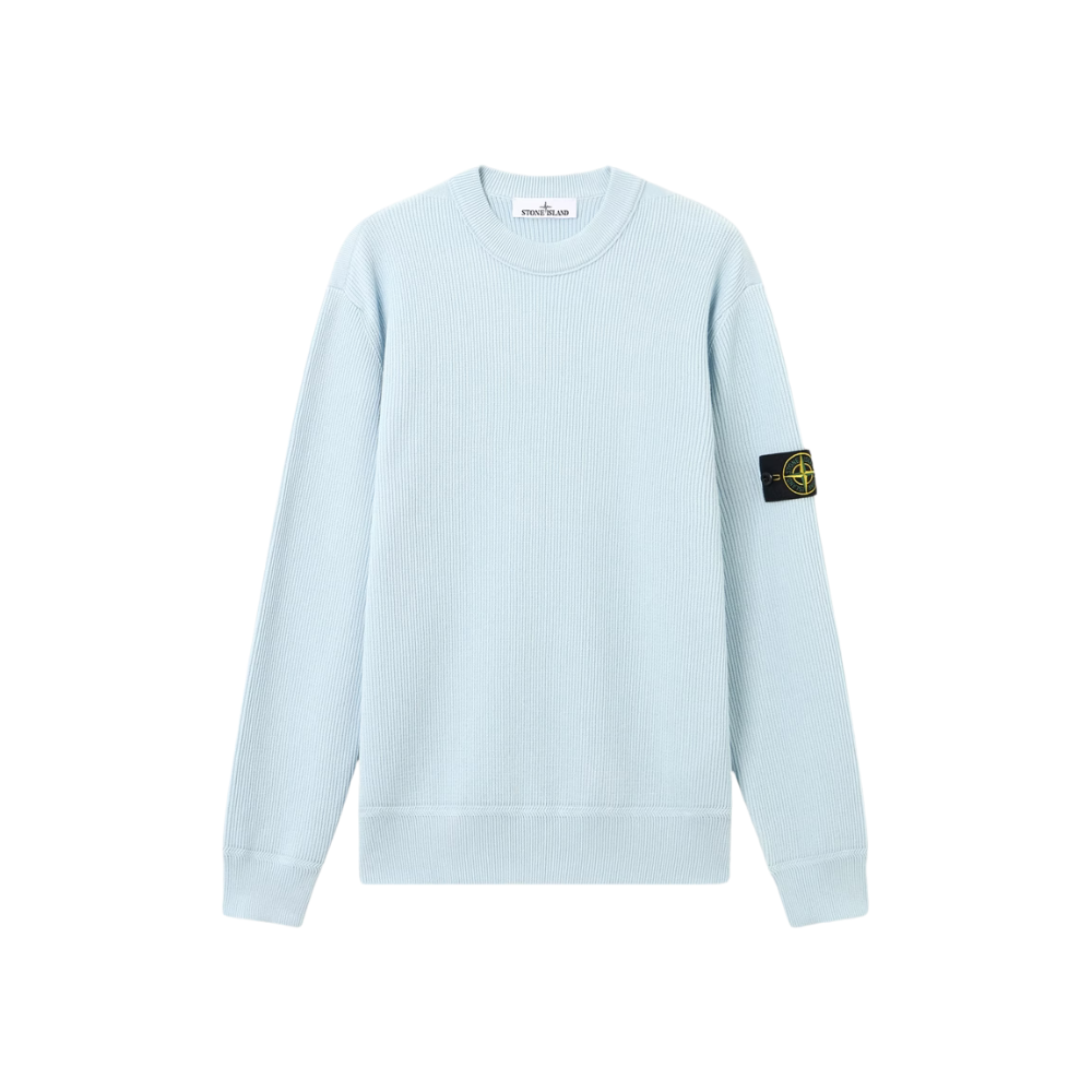 Stone Island Pull Crewneck Bleu Ciel