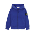Stone Island Shell R Zip A Capuche Bleue Electrique
