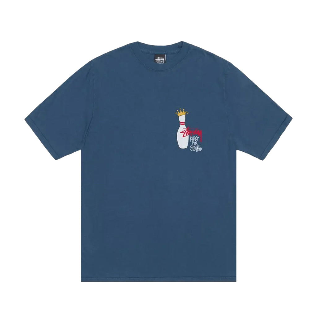 Stussy T-Shirt Pigment Dyed Kingpin Bleu Marine