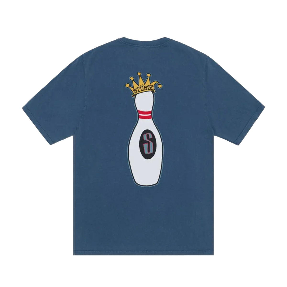 Stussy T-Shirt Pigment Dyed Kingpin Bleu Marine