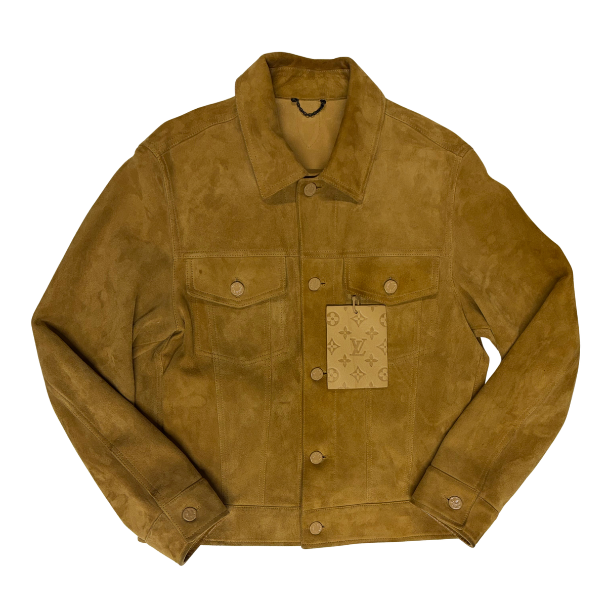 Veste en cuir beige Louis Vuitton