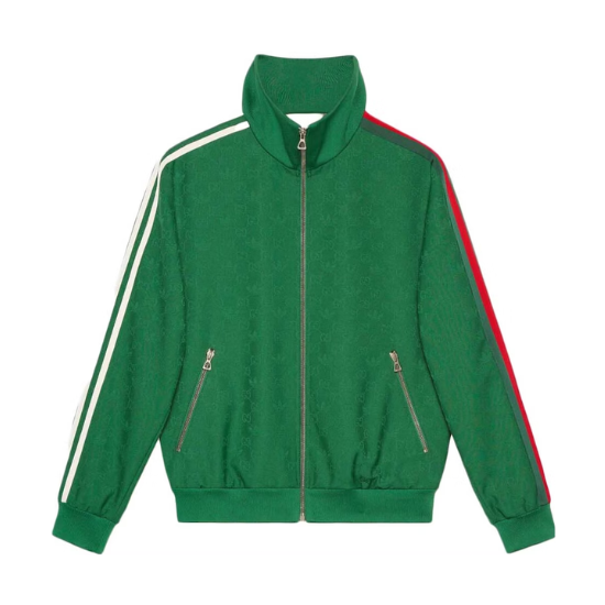 Veste Gucci x adidas GG Trefoil Jacquard Vert