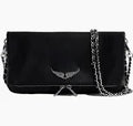 Zadig Et Voltaire Pochette Grained Leather Black